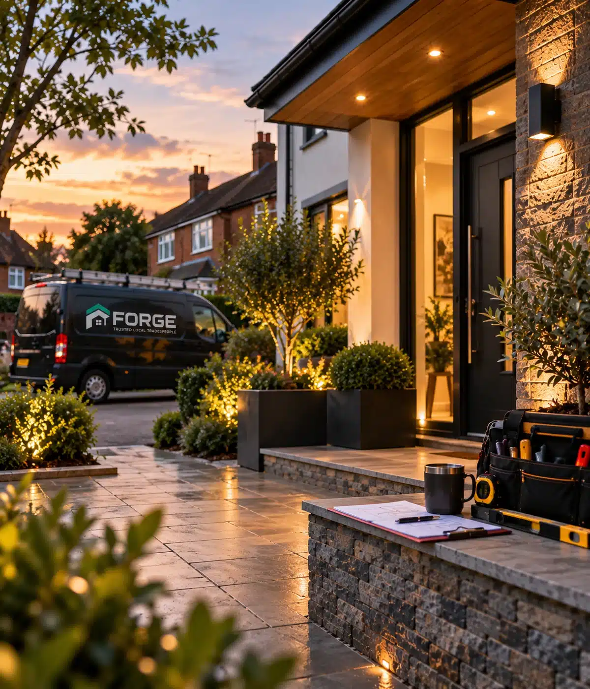 forge-why-choose-us-uk-trades-1200x1400 FORGE trades van outside a professionally improved UK home